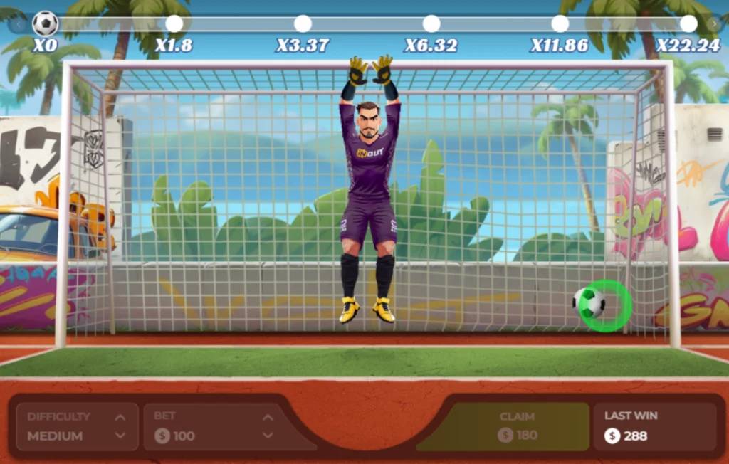 Penalty Unlimited grafica, interfaccia